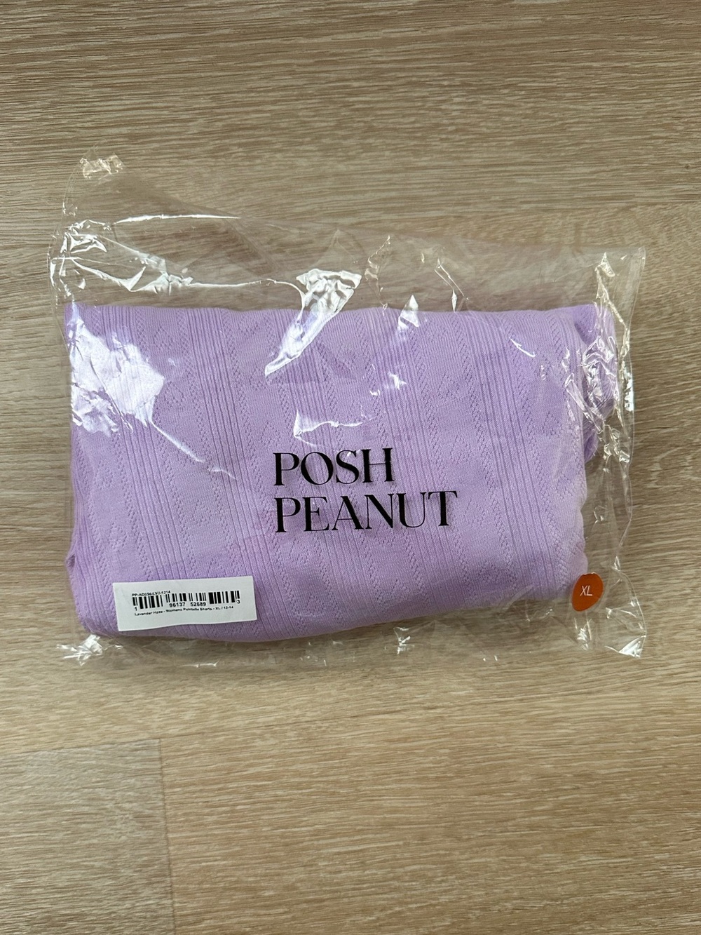 Posh Peanut Women’s Purple Pointelle Short XL NWT